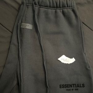 Fear Of God ESSENTIALS Black Stretch Limo Shorts
